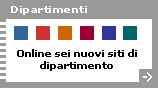 UniboMagazine - Online sei nuovi siti di dipartimento